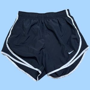 Nike black athletic running shorts